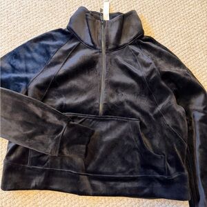 Lululemon Black Velour Sweatshirt